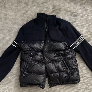 Authentic Moncler Black and Navy Puffer Jacket